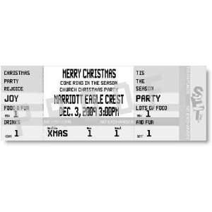  Tinsel Holiday Party Ticket Invitations Health & Personal 