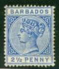 BARBADOS  Stanley Gibbons #93, Original Gum