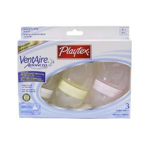  Playtex Baby VentAire ADVANCED Wide Bottle 6 OZ   3 Pack 