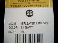 Mens Pleated Dress Slacks   Dark Navy Size 29 X 32 NWT 014302969514 
