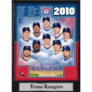   510 BBTX2010 2010 Texas Ranger Team 9X12 Plaque: Sports & Outdoors