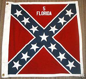 COTTON Civil War FlagConfederate Flag5th Florida  