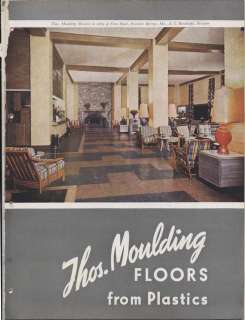 1947 Thos Moulding Floors Asbestos Flooring Catalog  