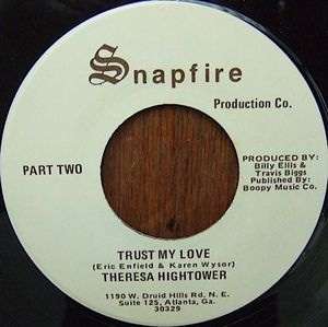 THERESA HIGHTOWER / TRUST MY LOVE / PRIVATE MODERN SOUL BOOGIE 45 
