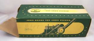 1950s John Deere Ertl Eska Toy Corn Picker BOX ONLY Need A Box For 
