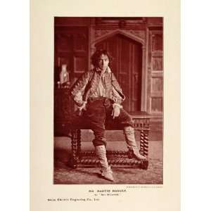  1908 Print John Martin Harvey Boy OCarroll Actor NICE 