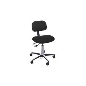    22 BTC Series Black Cloth Chair with Aluminum Base: Office Products
