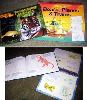 How To Draw Books Animals Boats Trains Homeschool  