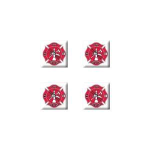   Rescue IAFF Firefighter Firemen   Set of 4 Badge Stickers Electronics