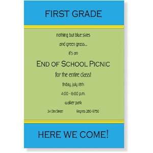 com Childrens Birthday Party Invitations   Blue & Green Venue Party 