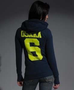 New Womens Superdry Osaka Midweight Hoodie HD AL MP420/1045  