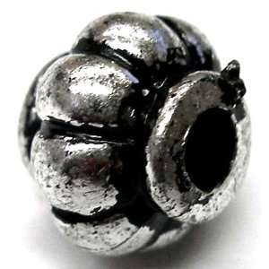  Silver Plastic Spacer Beads (30 pcs). 12mm (1/2). 3mm 