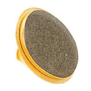  Bita Pourtavoosi Resin Stone Ring on Gold Bita 