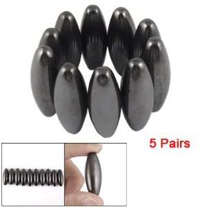   Como 5 Pairs Black Hematite Buzz Magnetic Olive Ball Toy: Toys & Games