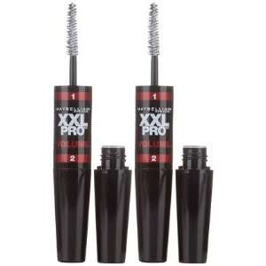 Maybelline XXL Pro Volume Mascara, Brownish Black, 2 ct (Quantity of 3 