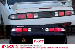 Black Nissan Silvia S14 200SX SR20DET LED Tail Lights  