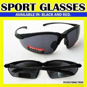   Black Red Fashion Sport Men Women Frame Lens Glasses Designer Shade