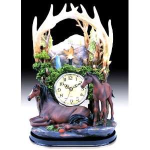   Swing Clock Approx 12 High   Resin  Whimscial