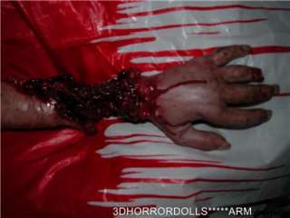 HallOween Prop Movie gross lifelike arm w/ bone  