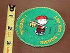1971 RARE EMBROIDERED CHARLIE BROWN 3 PATCH CHARLIE BA