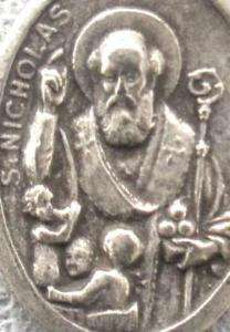 Saint St. Nicholas Medal + Santa Claus + Children, Sea  