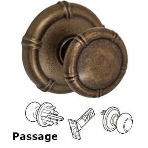  Passage tai chi knob with tai chi rose in medium bronze 