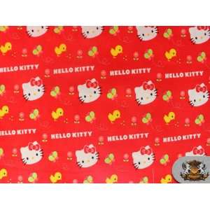 100% Cotton Print Fabric   HELLO KITTY RED FH DSNY 013 / Sold by the 