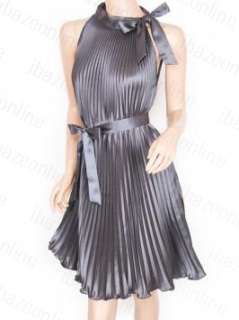 Free Shipping Satin Curves Pleats Belt Bohemian Dress  