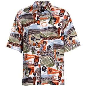   Scenic Print Hawaiian Button Up Shirt (Medium)