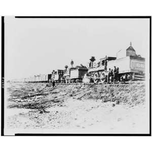  Construction train on the Union Pacific Railroad 1860 