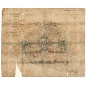  Civil War Map Map of Prince George Co., Virginia / made 