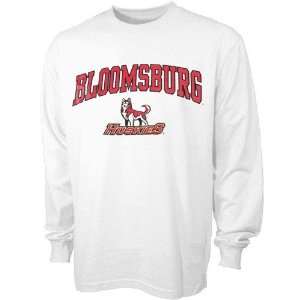  Bloomsburg Huskies White Bare Essentials Long Sleeve T 