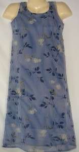 Girls Sarah Too Blue Sleeveless Dress Size 10  