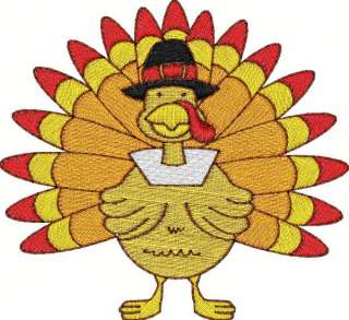 Thanksgiving Turkey Machine Embroidery Designs CD  