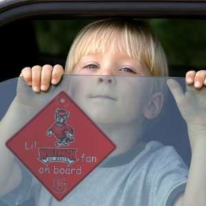   Carolina State Wolfpack Lil Fan On Board Car Sign