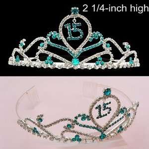   Birthday Ocean Blue Swarovski Crystal Prom Crown Tiara T59 Beauty
