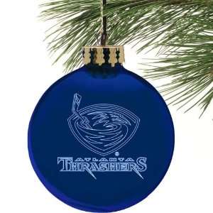   Thrashers Navy Blue Etched Laser Light Ornament