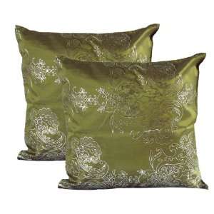    Green Thai Silk Pillow Cases from Thailand: Everything Else