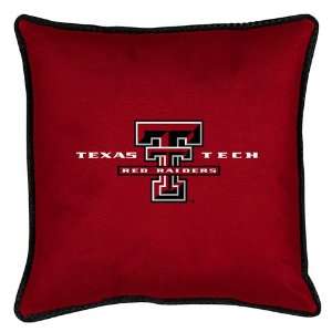   Pillow   Texas Tech Red Raiders NCAA /Color Bright Red Size 18 X 18