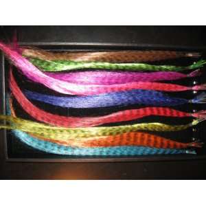  Synthetic Grizzly Rooster Feather Hair Extension: Health 