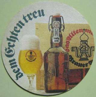 ALTENMUNSTER BRAUER BIER old beer coaster, Mat GERMANY  
