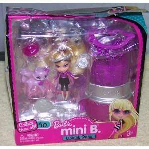 Barbie Mini B. Lipstick Series #10 Doll with Purple Lipstick case 