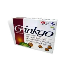  GSL   Ginkgo Biloba 60 mg, 30 Tablets Health & Personal 