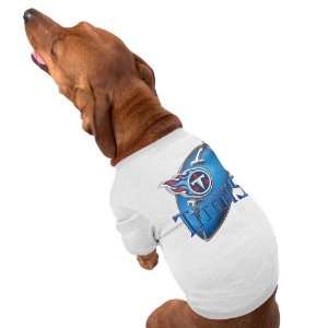  Tennessee Titans Performance Pet T Shirt   White: Sports 