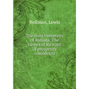   The causes of its want of prosperity considered Lewis Bollman Books