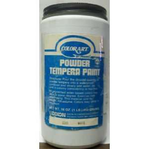  WHITE POWSER TEMPRA PAINT 16 OZ(1LB)