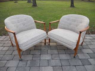   Century Modern Ib Kofod Larsen for Selig Denmark Lounge Chairs  