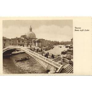  1940s Vintage Postcard Ponte degli Scalzi   Scalzi Bridge 