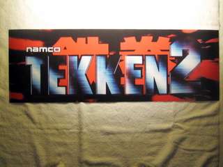 Tekken II 2 Jamma Arcade Marquee / Header  