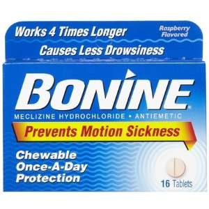  Bonine Motion Sickness Tablets Raspberry 16 ct. (Quantity 